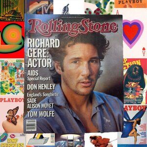 ROLLING STONE MAGAZINE RICHARD GERE APRIL 25TH 1985